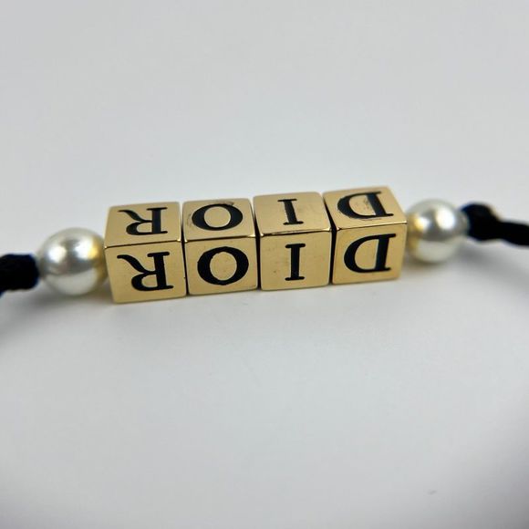 Christian DIOR Accessories Bracelet Bangle Dior Logo Gold Vintage Women - Picture 8 of 14